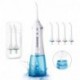 cordless oral flossers teeth cleaner has Normal, Soft, Pulse modes for choosing with Low-noise Design