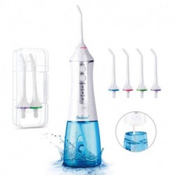 cordless oral flossers teeth cleaner has Normal, Soft, Pulse modes for choosing with Low-noise Design