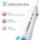 cordless oral flossers teeth cleaner has Normal, Soft, Pulse modes for choosing with Low-noise Design